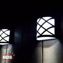 Luminária LED Solar de Parede para Jardim - Resistente à Água, Sem Fios